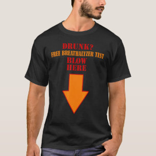 Camiseta Bebé de prueba de alcoholímetro libre aquí flecha