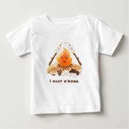 Camiseta bebé de S'more Cute Fun Campfire