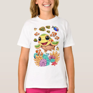 Camiseta Bebé de tortuga marina feliz y con carácter