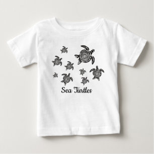 Camiseta bebé de tortugas del Mar Negro