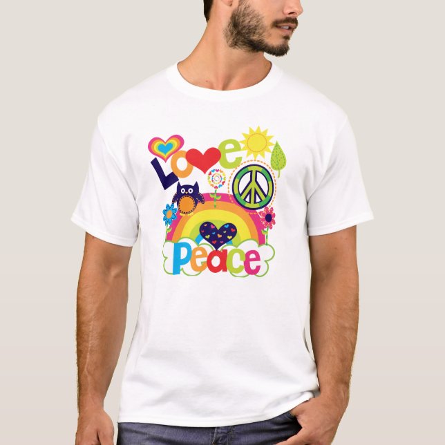 Camiseta Bebé del amor y de la paz (Anverso)