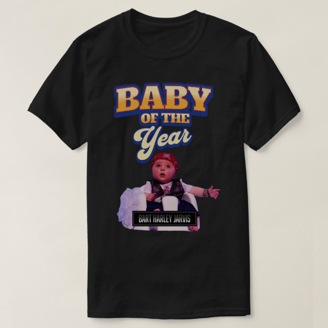 Camiseta Bebé del año Bart Harley Jarvis (Diseño del anverso)