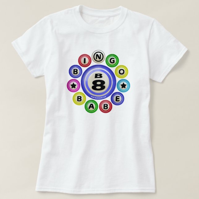 Camiseta Bebé del bingo B8 (Diseño del anverso)
