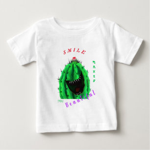 Camiseta bebé divertida con Cactus feliz - Sonrisa