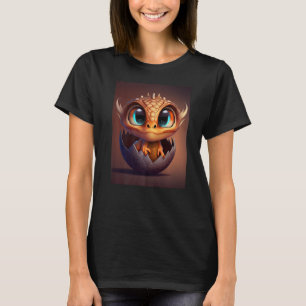Camiseta Bebé Dragón Cuto Hatchando De Una Magia De Huevo D