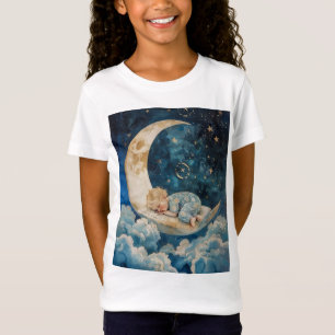 Camiseta Bebé durmiendo en la luna