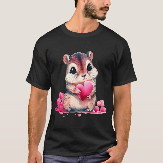 Camiseta Bebé El día de San Valentín Animal Martillo (Anverso)