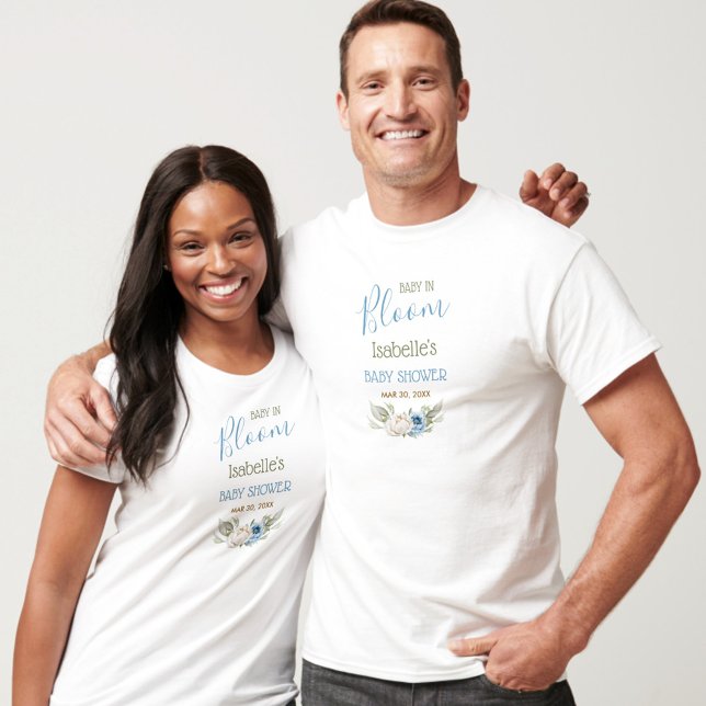 Camiseta Bebé En Bloom Boy Baby Shower Padres (Baby In Bloom Boy Baby Shower Parents T-Shirt)