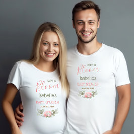 Camiseta Bebé en Chicas en Bloom Padres en Baby Shower