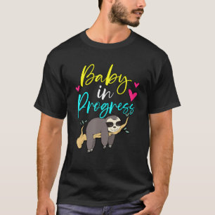Camiseta Bebé en curso Invitación de embarazo esloveno