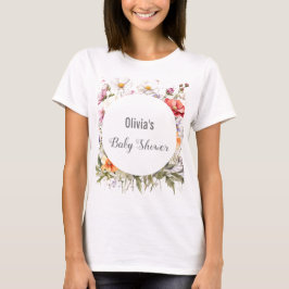 Camiseta Bebé en el Baby Shower de Flor Silvestre en Bloom