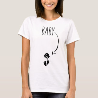 Camiseta Bebé en el Belly - Invitación de embarazo