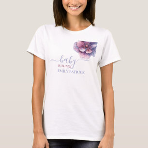 Camiseta Bebé en flor   ducha de bebé floral