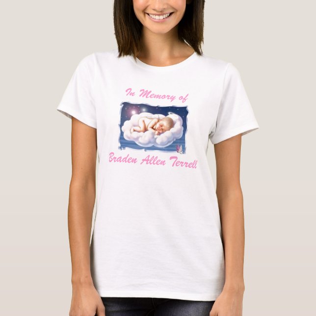 Camiseta bebé, en la memoria Braden Allen Terrell (Anverso)