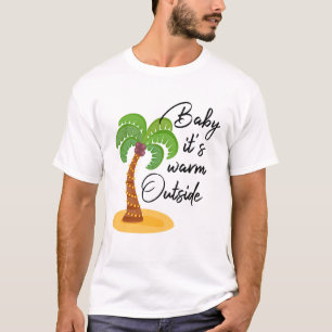 Camiseta Bebé, es cálido afuera // Navidades tropicales d