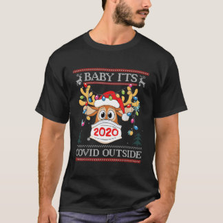 Camiseta Bebé, es la C O-V I D fuera de renos Fea Christma