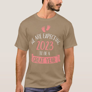 Camiseta Bebé espera que 2023 sea un gran año de embarazo n
