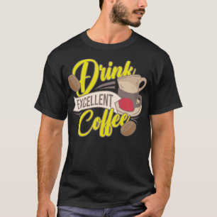 Camiseta Bebe Excelente Humor de Amante del Grano de Café