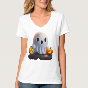 Camiseta Bebé Fantasma Típico personaje de Halloween