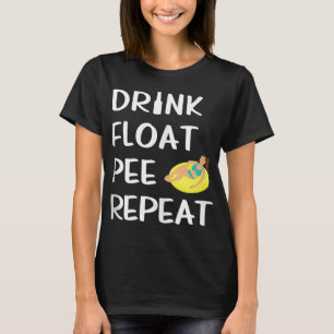 Camiseta Bebe Float Pee Repetir Graciosa Viaje Flotante Muj