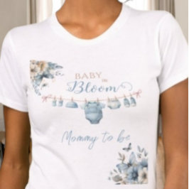 Camiseta Bebé floral en mamá en flor para ser niño pequeño 