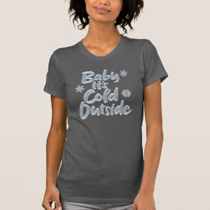 Camiseta Bebé, frío fuera de elegantes Navidades congelados