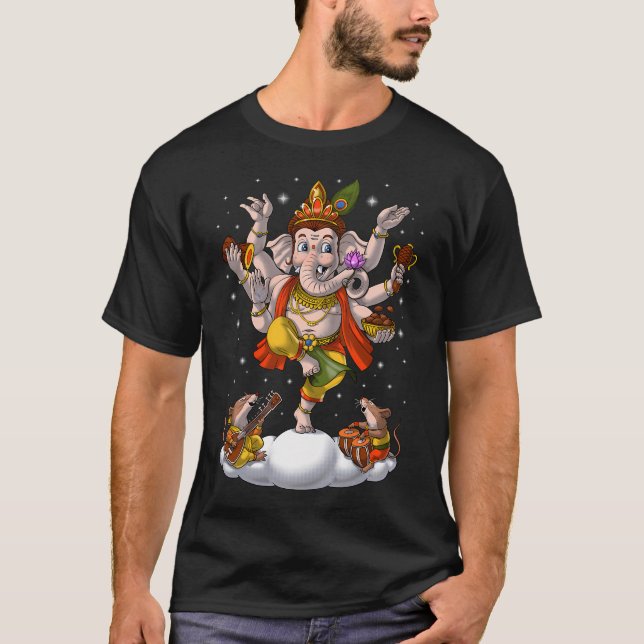 Camiseta Bebé Ganesha Deidad Hindú (Anverso)