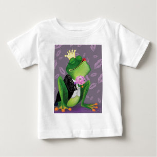 Camiseta bebé graciosa con príncipe de la rana - K