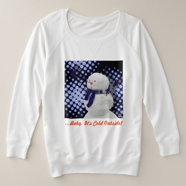 Camiseta ¡Bebé, hace frío afuera! (Anverso del diseño)