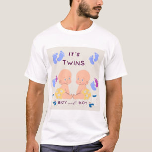 Camiseta Bebé hermanos gemelos