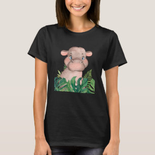 Camiseta Bebé Hipopótamo Safari Jungla Chicas de animales