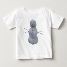 Camiseta bebé - Hombre de nieve