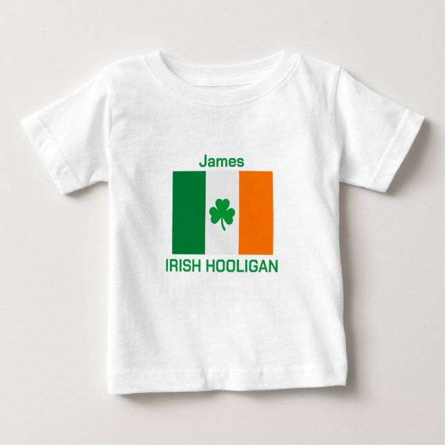 Camiseta bebé "Hooligan irlandés" (Anverso)