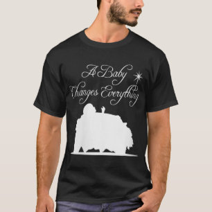 Camiseta Bebé Jesús cambia todo lo que se celebra Bab