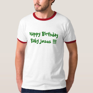 Camiseta ¡Bebé Jesús del feliz cumpleaños!!!