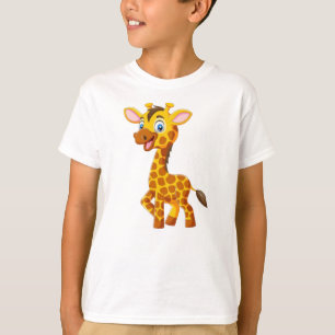 Camiseta Bebé Jirafa Lindo Sonriendo Caricatura-35280