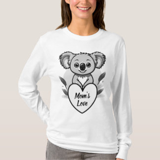 Camiseta Bebé Koala Corazón de Oso con su mensaje de Person