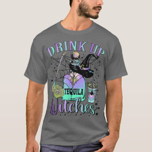 Camiseta Bebe las brujas Vestido de Halloween Vino Tequila