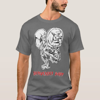 Camiseta Bebé ligero Skeleton Halterofilia Bodybuildi