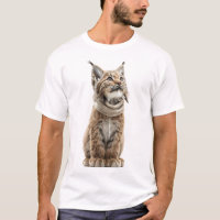 Bebé lince adorable con bufanda de punto