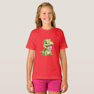 Camiseta Bebé lindo Dinosaurio come esqueleto momia Hallowe