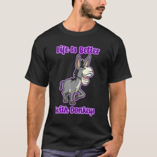 Camiseta Bebé lindo Donkey Life Mule