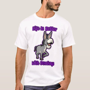Camiseta Bebé lindo Donkey Life Mule