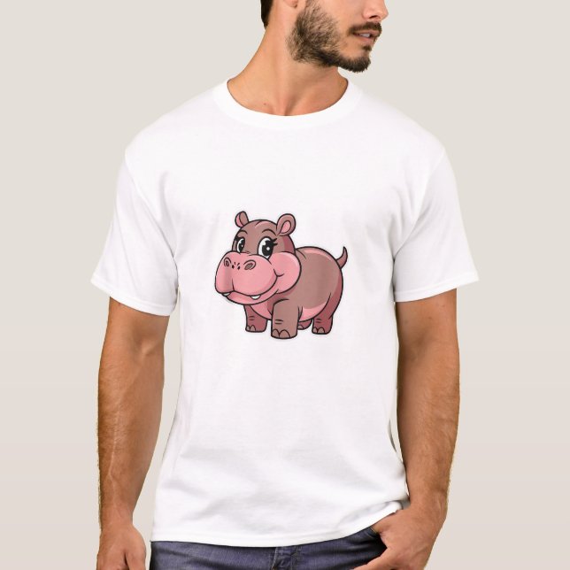 Camiseta Bebé lindo Hippo Moo Deng Tank Top_1 (Anverso)