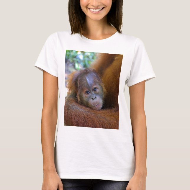 Camiseta Bebé lindo Orangutan (Anverso)