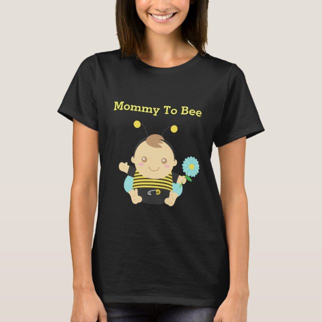 Camiseta Bebé lindo para bebé, mamá para ser (Anverso)