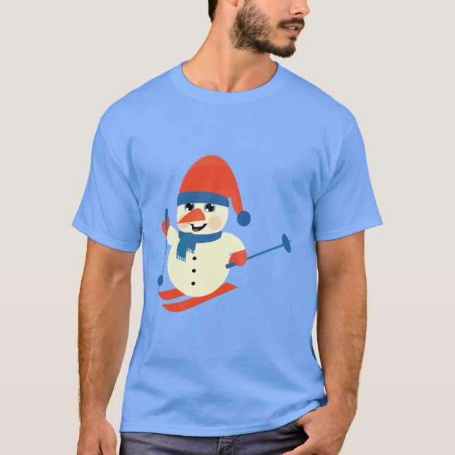 Camiseta Bebé lindo Snowman (Anverso)