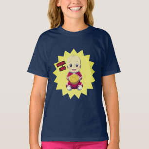 Camiseta Bebé lindo vestido de futbolista