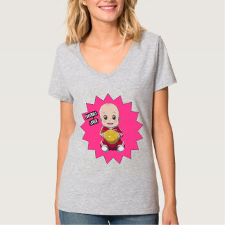 Camiseta Bebé lindo vestido de futbolista