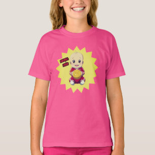 Camiseta Bebé lindo vestido de futbolista